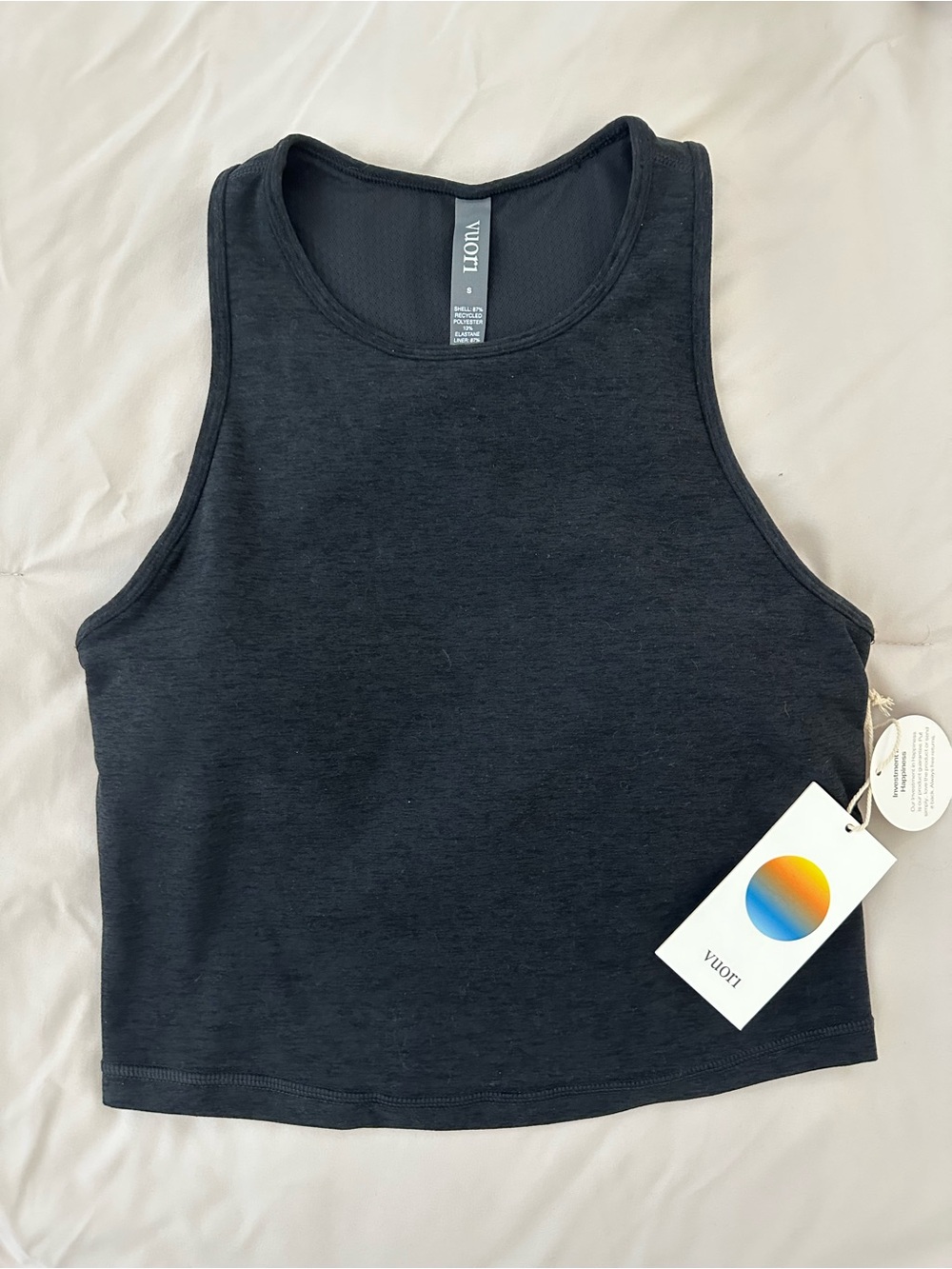 Vuori Plyo Tank - Black Heather